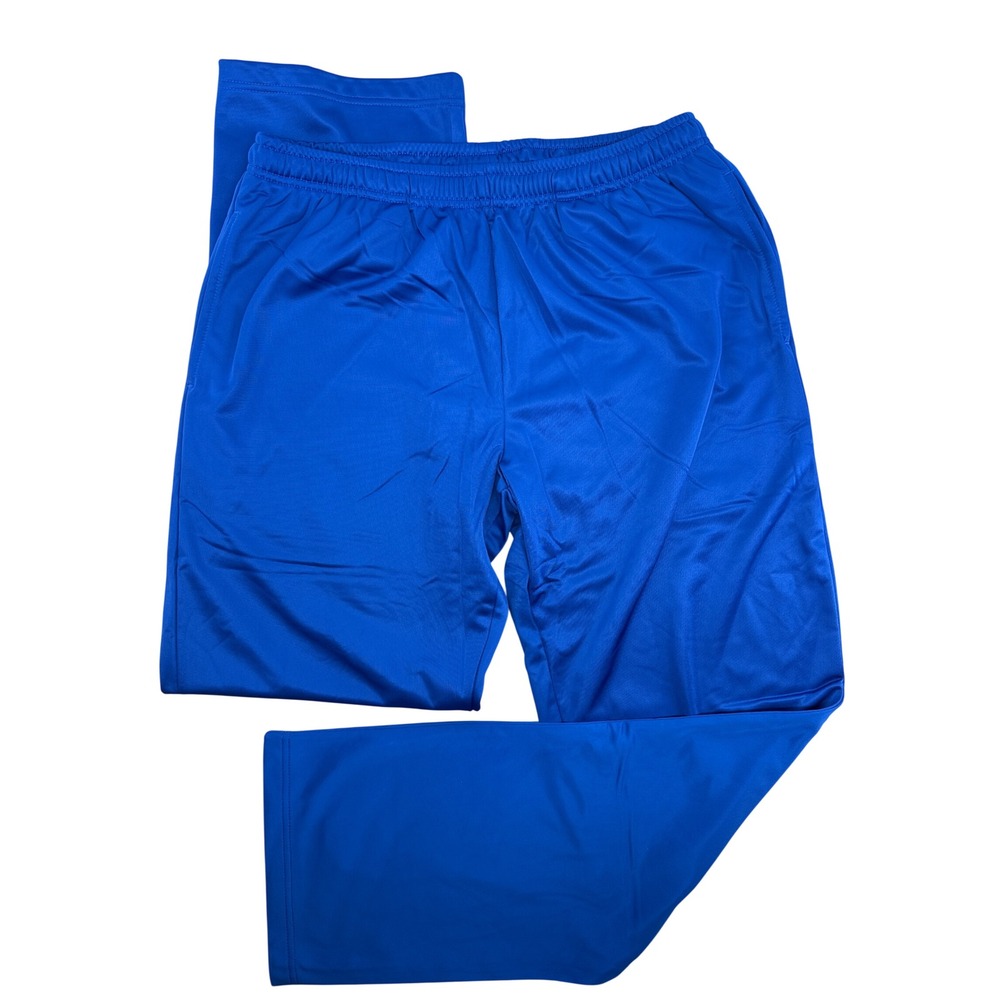 Alleson Athletic Womens Royal Blue Track Pants Elastic Waist Drawstring Large